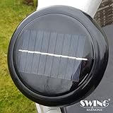 Swing & Harmonie Polyrattan Sonneninsel mit LED Beleuchtung + Solarmodul inklusive Abdeckcover