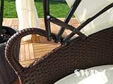 Swing & Harmonie Polyrattan Sonneninsel 180cm Sonnendach