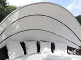 Swing & Harmonie Polyrattan Sonneninsel 180cm mit Sonnendach